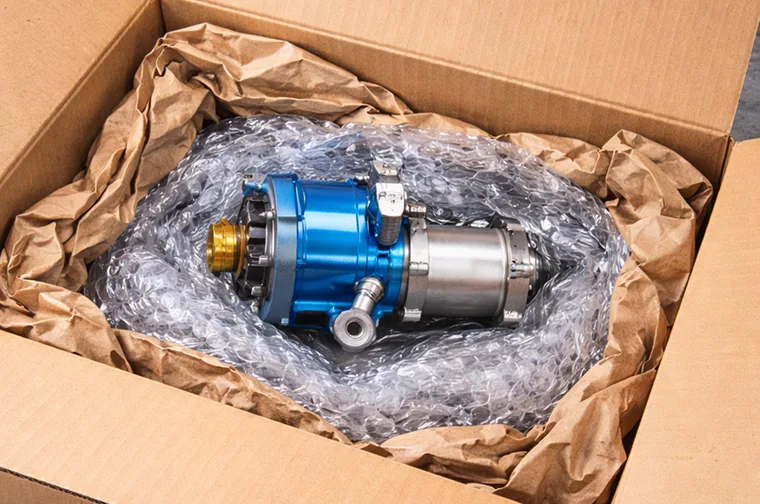 Item secured with padding inside an open box